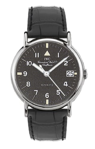 IWC Schaffhausen Portofino Automatic Stainless Steel / Black - Pilot / Strap