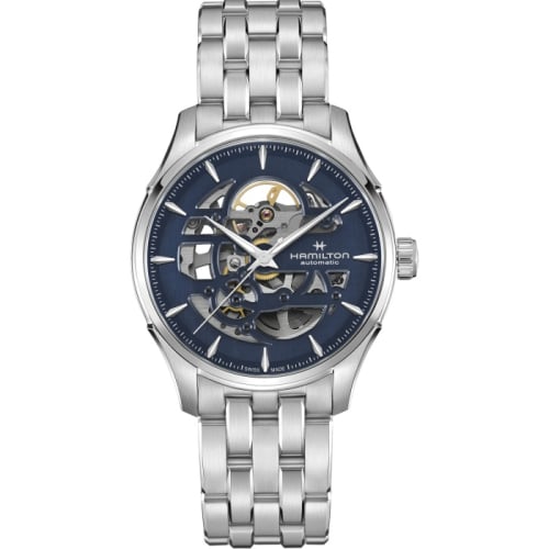 Hamilton Jazzmaster Skeleton Auto 40 Stainless Steel / Blue / Bracelet