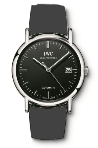 IWC Schaffhausen Portofino Automatic / Stainless Steel / Black / Strap