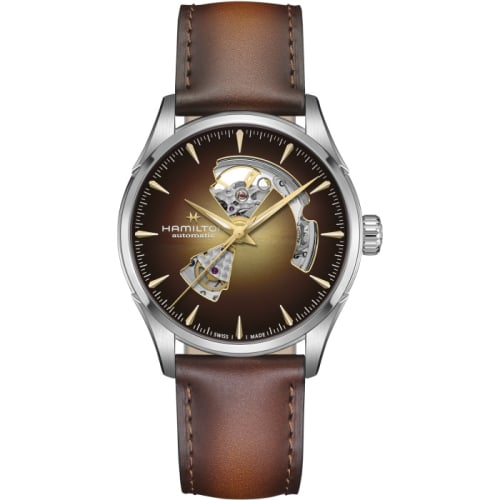 Hamilton Jazzmaster Open Heart 42 Stainless Steel / Brown Gradient / Bracelet