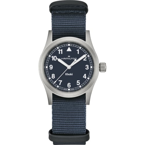 Hamilton Khaki Field Quartz 33 Stainless Steel / Blue