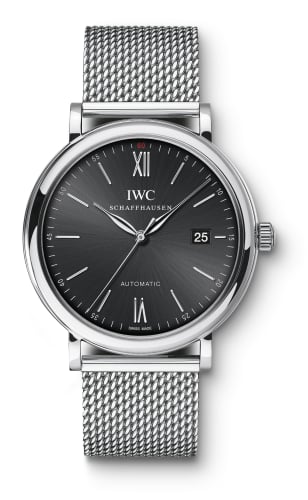 IWC Schaffhausen Portofino Automatic Stainless Steel / Black / Milanese