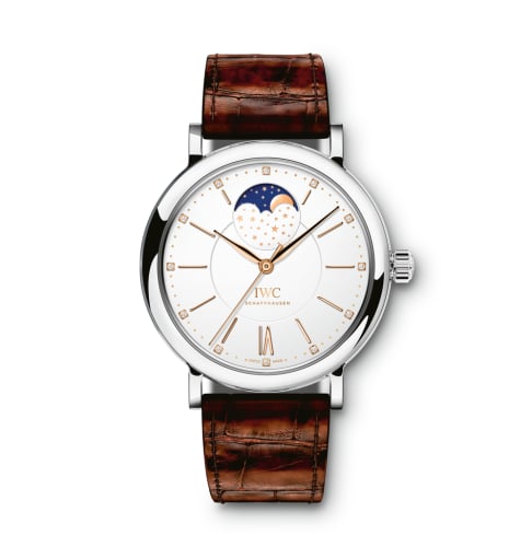IWC Schaffhausen Portofino Automatic Moon Phase 37 Stainless Steel / Silver