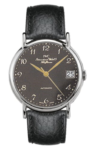 IWC Schaffhausen Portofino Automatic Stainless Steel / Black - Breguet / Strap