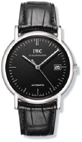 IWC Schaffhausen Portofino Automatic / Stainless Steel / Black / Strap