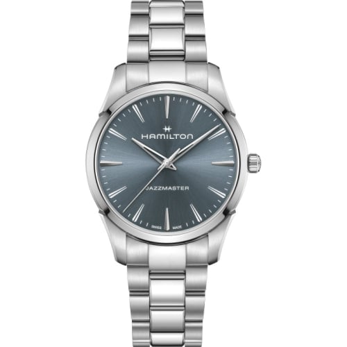 Hamilton Jazzmaster Quartz 40 Stainless Steel / Blue / Bracelet