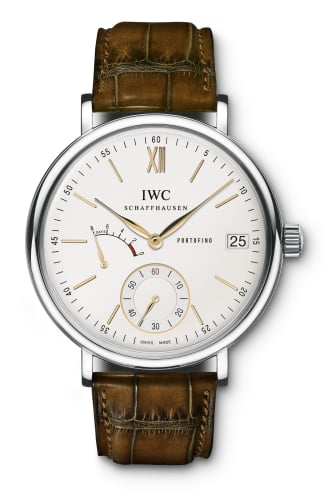 IWC Schaffhausen Portofino Hand-Wound Eight Days Stainless Steel / Silver