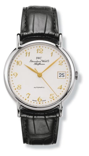 IWC Schaffhausen Portofino Automatic / Stainless Steel / Silver - Breguet / Strap