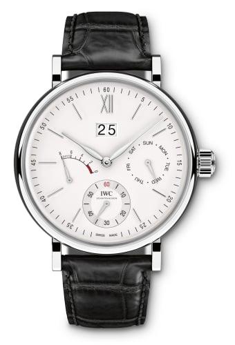 IWC Schaffhausen Portofino Hand-Wound Day &amp; Date Stainless Steel / Silver