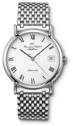 IWC Schaffhausen Portofino Automatic Stainless Steel / White - Roman / Bracelet