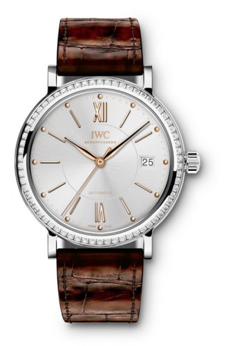IWC Schaffhausen Portofino Automatic 37 Stainless Steel / Diamond / Silver