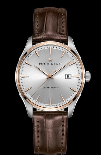 Hamilton Jazzmaster Quartz 40 Stainless Steel - Rose Gold / Silver