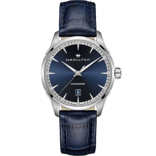 Hamilton Jazzmaster Auto 40 Stainless Steel / Blue