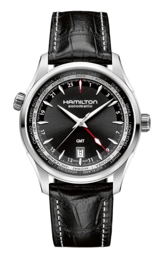 Hamilton Jazzmaster GMT 42 Stainless Steel / Black