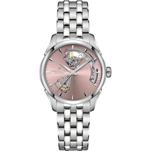 Hamilton Jazzmaster Open Heart 36 Stainless Steel / Pink / Bracelet