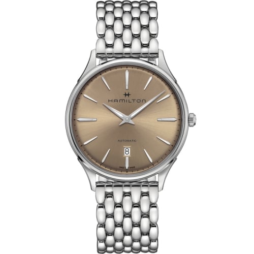 Hamilton Jazzmaster Thinline Auto 40 Stainless Steel / Beige / Bracelet