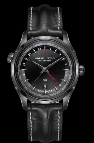 Hamilton Jazzmaster GMT 42mm PVD / Black