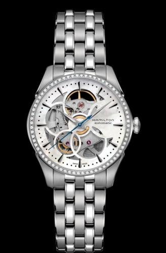 Hamilton Jazzmaster Skeleton Lady Auto 36 Stainless Steel - Diamond / MOP / Bracelet