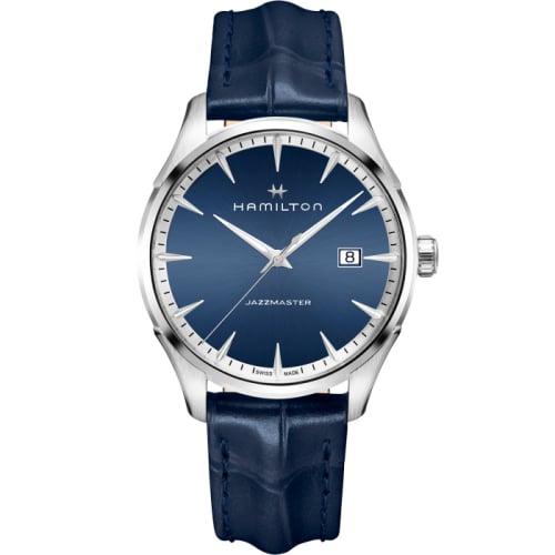 Hamilton Jazzmaster Quartz Stainless Steel / Blue