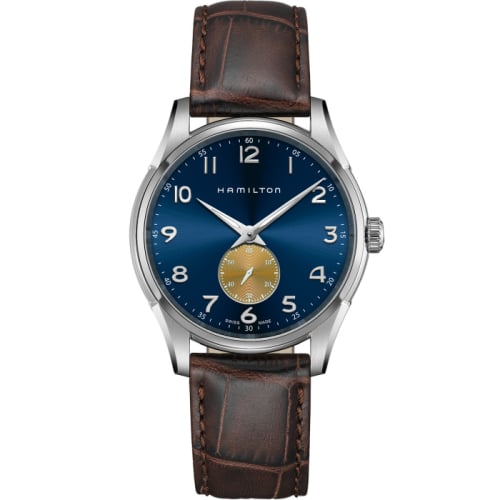 Hamilton Jazzmaster Thinline Small Second Quartz Stainless Steel / Blue