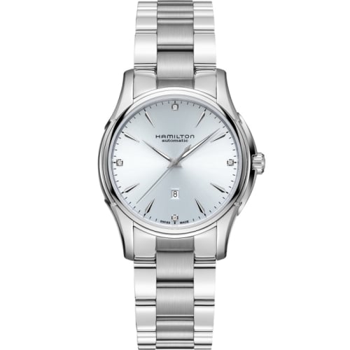 Hamilton Jazzmaster Lady Auto 34 Stainless Steel / Blue - Diamond / Bracelet
