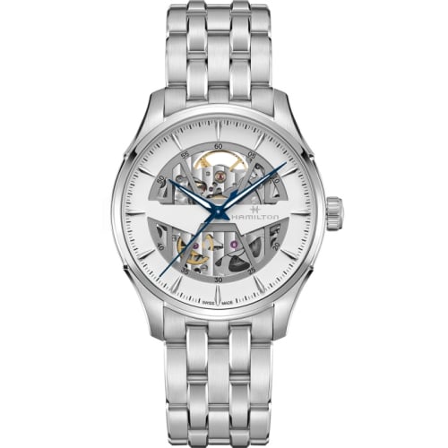 Hamilton Jazzmaster Skeleton Auto 40 Stainless Steel / White / Bracelet