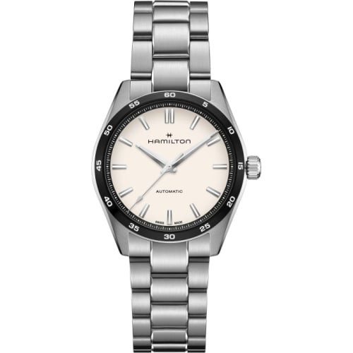 Hamilton Jazzmaster Performer Auto 38 Stainless Steel / White / Bracelet