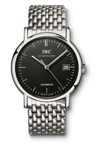 IWC Schaffhausen Portofino Automatic / Stainless Steel / Black / Strap