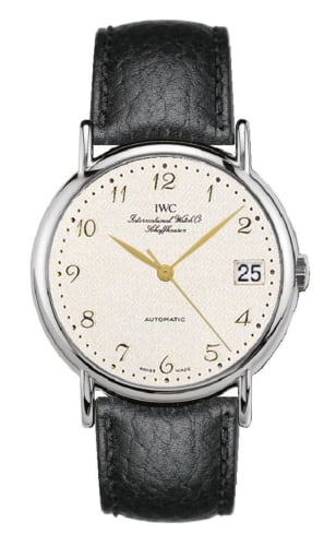 IWC Schaffhausen Portofino Automatic Stainless Steel / Silver - Breguet / Strap