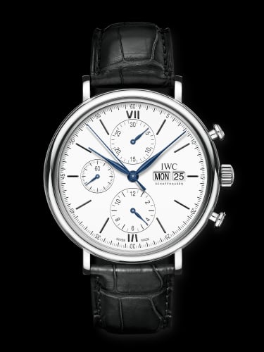 IWC Schaffhausen Portofino Chronograph 150 Years Stainless Steel / White