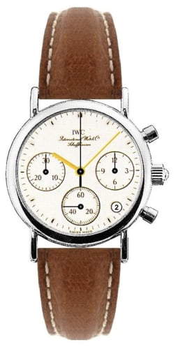 IWC Schaffhausen Portofino Lady Chronograph MecaQuartz Stainless Steel / White / Calf