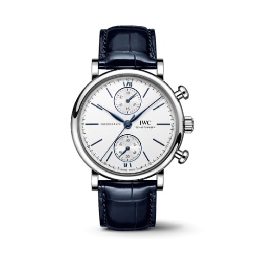 IWC Schaffhausen Portofino Chronograph 39 Stainless Steel / Silver - Blue