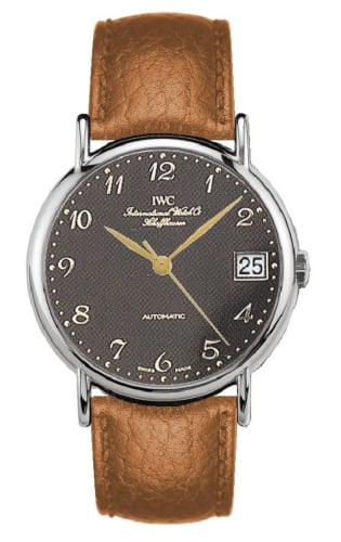 IWC Schaffhausen Portofino Automatic Stainless Steel / Black - Breguet / Strap