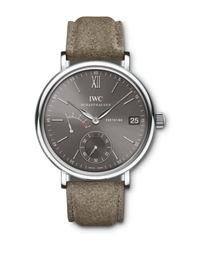 IWC Schaffhausen Portofino Hand-Wound Eight Days Stainless Steel / Ardoise