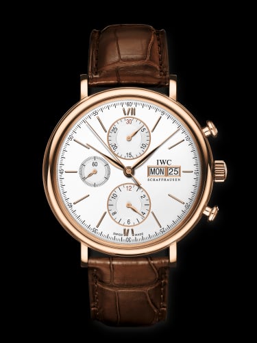 IWC Schaffhausen Portofino Chronograph Red Gold / Silver
