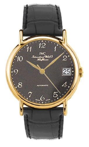 IWC Schaffhausen Portofino Automatic Yellow Gold / Black - Breguet / Strap