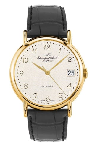 IWC Schaffhausen Portofino Automatic Yellow Gold / Silver - Breguet / Strap