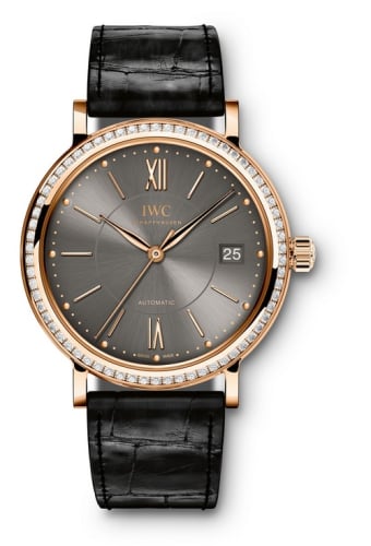 IWC Schaffhausen Portofino Automatic 37 Red Gold / Diamond / Ardoise