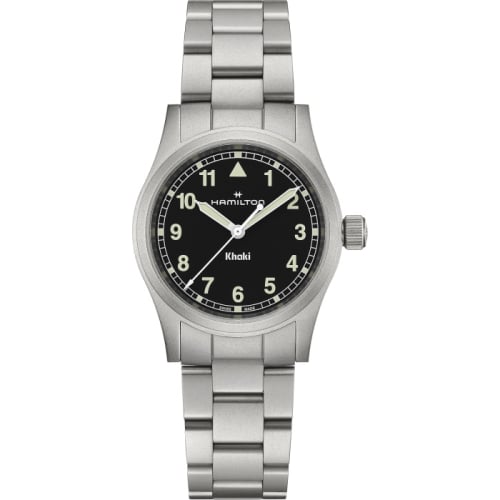 Hamilton Khaki Field Quartz 33 Stainless Steel / Black / Bracelet
