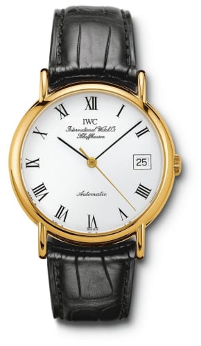 IWC Schaffhausen Portofino Automatic Yellow Gold / White - Roman / Strap