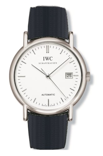 IWC Schaffhausen Portofino Automatic / Stainless Steel / White / Strap