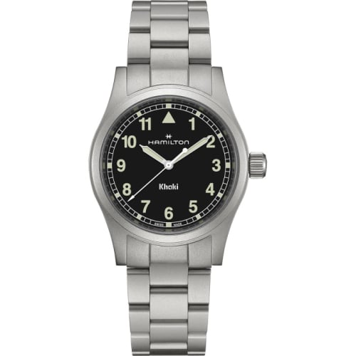 Hamilton Khaki Field Quartz 38 Stainless Steel / Black / Bracelet