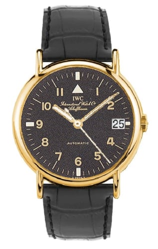 IWC Schaffhausen Portofino Automatic Yellow Gold / Black - Pilot / Strap