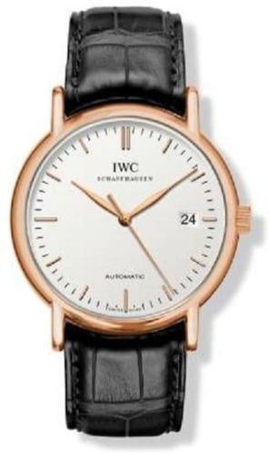 IWC Schaffhausen Portofino Automatic / Rose Gold / White / Strap