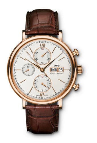 IWC Schaffhausen Portofino Chronograph Red Gold / Silver