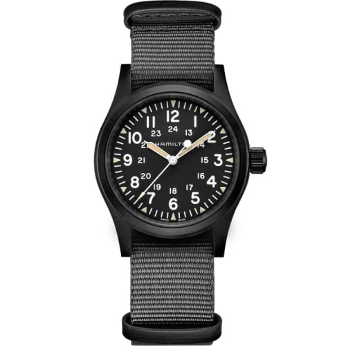 Hamilton Khaki Field Mechanical 38 PVD / Black