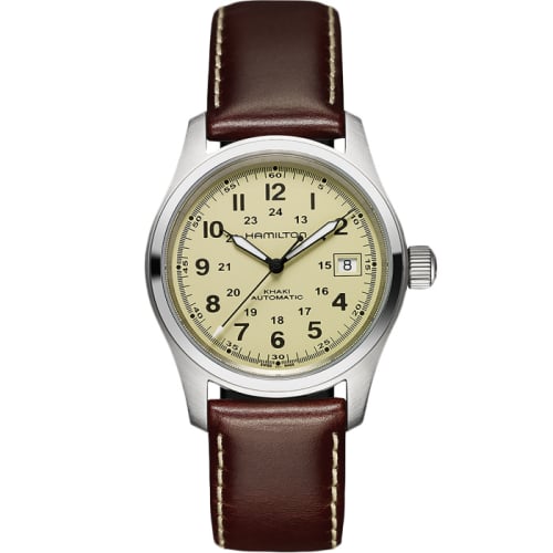 Hamilton Khaki Field Automatic 38 Stainless Steel / Beige