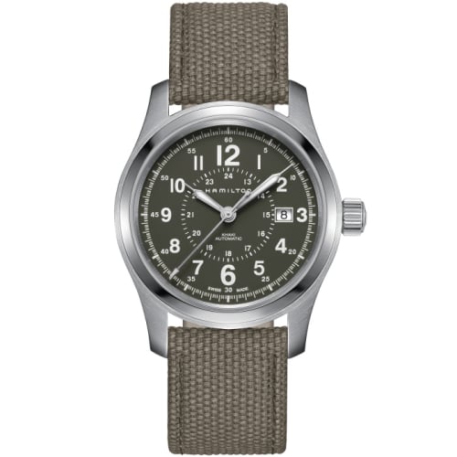 Hamilton Khaki Field Auto 42 Stainless Steel / Green