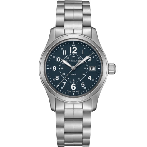 Hamilton Khaki Field Quartz 38 Stainless Steel / Blue / Bracelet