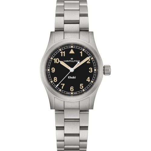 Hamilton Khaki Field Quartz 33 Stainless Steel / Black / Bracelet